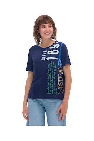 U.S. Polo Assn. Kadın Bisiklet Yaka Tişört 1570826 Lacivert
