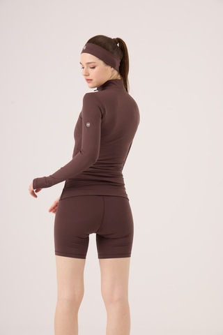 Holly Lolly Beli Kıvrımlı Mini Kacie Şort Kahve