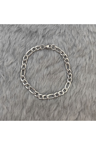 Chavin 6 mm Figaro Gri Çelik Erkek Bileklik et85by-6