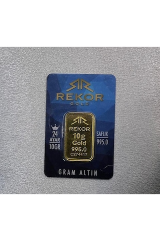 1 Adet 10 Gr 24 Ayar Altın Rekor