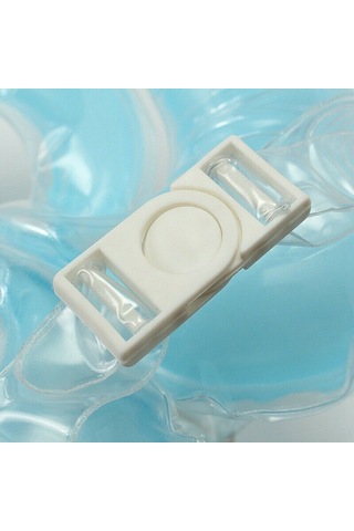 Maiyame Bebek Yüzme Halkası - Pvc Malzeme, Ayarlanabilir, Çift Tutacaklı, 1-18 Aylık Bebekler İçin, Taşınabilir Ve Pratik. Mavi