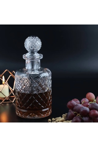Kafesli Model Sürahi Karaf Viski Şisesi 1250 Ml