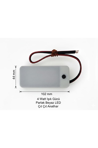 Çıt Çıt Anahtarlı Parlak Led Işık 4w 12v