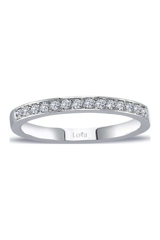Lova 0,16 Karat Pırlanta Yarımtur Yüzük - 1040173