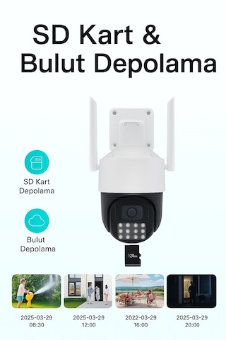 4mp Renkli Gece Görüşlü Dış Mekan Dijital Zoom Kamera