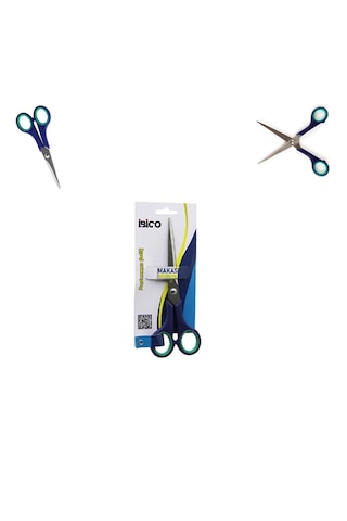 Paslanmaz Çelik Kauçuk Kaplı Ergonomik Sap Orta Boy Makas 6 ½" & 17,5 Cm 1 Adet