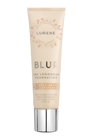 Lumene Blur 16h Longwear Foundation Spf15 16 Saat Kalıcı Fondöten Spf15 Fresh Apricot Sku: Smg8690010495792