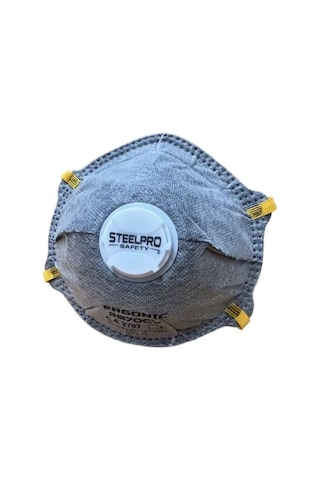 Steelpro 2870cv Ffp2 Nr Aktif Karbonlu Konik Maske 10 Adet-kutu