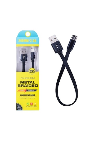 Android Micro 2A 20Mm Kısa Yumuşak Dokulu Renkli Usb Kablo (174529650)
