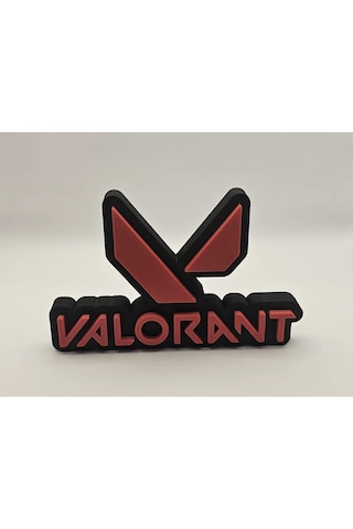 Valorant Logo Standı Masaüstü Süs Oyuncu Aksesuarı Dekoratif Figü