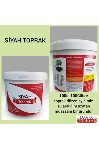 Siyah Toprak Düzenleyici Orgomineral Gübre 20 KG Kova