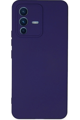 Gld-spt- Newface Vivo V23 5g Kılıf Nano İçi Kadife Silikon - Mor