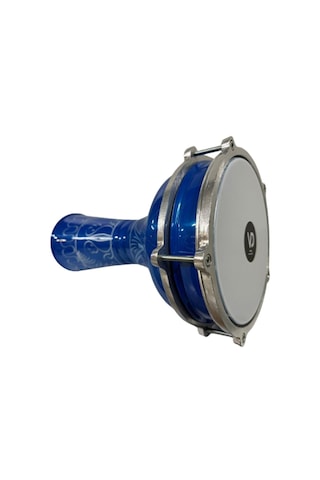 Vatan Darbuka 5 Numara Mavi Erzincan İşleme Desenli