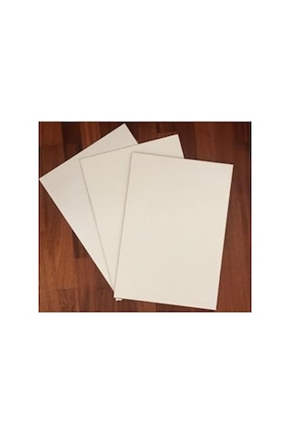 Mobilreyon - 2 Adet Beyaz Mdf Duralit 3 Mm, 35x50 Cm Resim Kağıdı Ölçüsü ,bir Tarafı Beyaz Boyalı