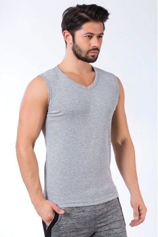 Jiber 123 Erkek Atlet Sıfır Kol V Yaka Fanila 3'Lü Paket