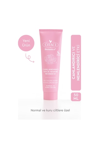 Otacı Botanics + Canlandırıcı Gece Bakım Maskesi - Gül Özleri Ve Hyalüronik Asit