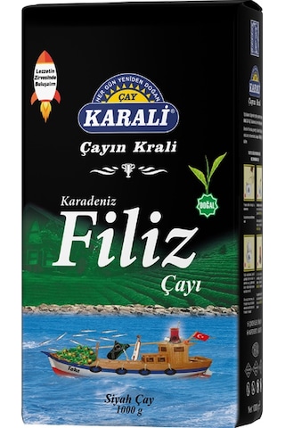Karali Karadeniz Filiz Siyah Dökme Çay 1 KG