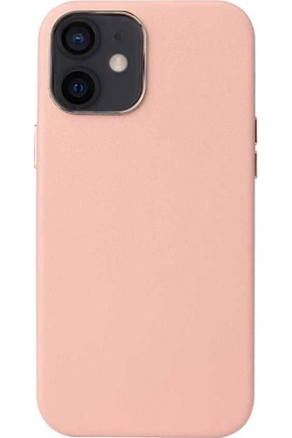 Apple Uyumlu iPhone 12 Mini Kılıf Zore Leathersafe Wireless Kapak Pembe