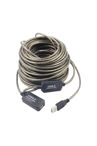Aktif Usb Dişi Erkek Uzatıcı Uzatma Ek Kablosu 20 Metre