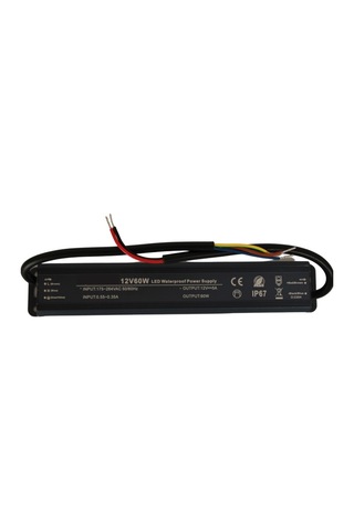 HazarLed 12 Volt 5 Amper Ip67 Su Geçirmez Dış Cephe Led Adaptör 60 Watt