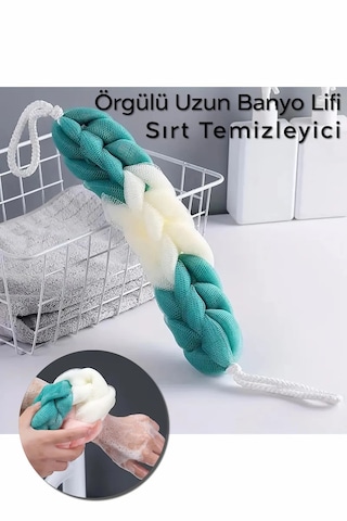 Uzun Örgülü Esnek Sırt Lifi Lüx Banyo & Duş Lif
