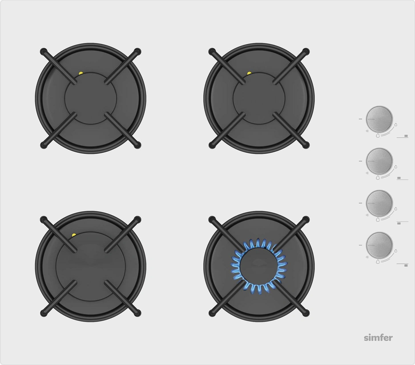 Simfer SB8209 - T3507 - SD8704 QS Dijital Beyaz 3'lü Ankastre Set