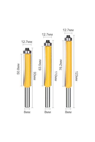 Xcan Yatay Kenar Freze Takımı, Merdaneli, 8mm, 3 Adet 244589157