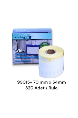 Ecotagplus Muadil Dymo Lw Etiket 70 MM X 54 MM - Beyaz-320 Adet