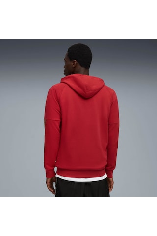 Puma Galatasaray Kıng Erkek Kapüşonlu Sweatshırt 782935 01 Kırmızı