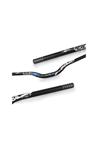 Yunboo Alüminyum U-şekilli Bisiklet Sapı, Dağ Bisikleti İçin Hız İndirimi, 780mm, Mavi, Bisiklet Aksesuarı