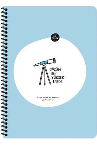 Keskin Color 80 Yp. Kareli Stickerli Dinlenmek Istiyorum Defter 500539-99 Yeşil
