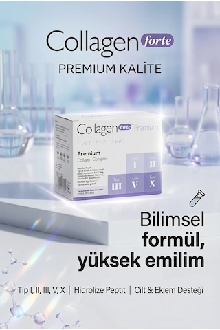 Collagen Forte Platinum Tip 1,2,3,5 Ve Tip 10 Kolajen 90 Tablet