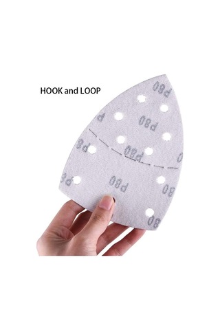 25pcs Fare Zımpara Çarşafları Üçgen Zımpara Kağıdı Yörünge Detay Pedler Diskler Zımpara Kağıdı Aşındırıcı Kağıt Bosch Sander, 60