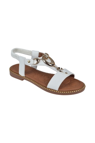Castle Black Comfort Kadın Sandalet Cb-35307 Beyaz