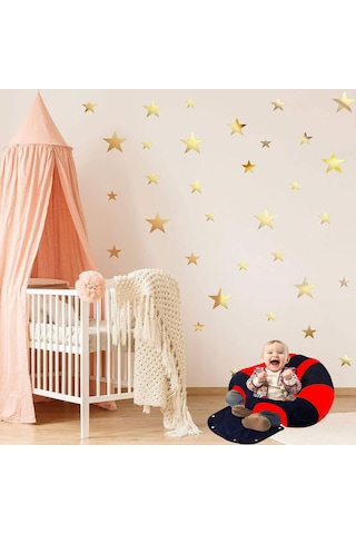 Bebek Destek Oturma Minderi Bebeyatmaz - Lacivert Kırmızı