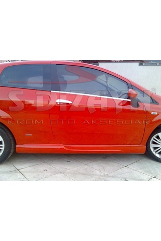 S-Dizayn  Fiat Grande Punto Krom Cam Çıtası 2 Prç 2006 Üzeri