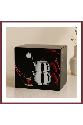 Storeşahin Paslanmaz Çelik Çaydanlık Seti 1l + 2l Küre Model Shn0720