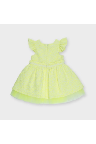 Kız Çocuk Fırfır Detaylı Dokulu Elbise 2411gb26002-4512 001