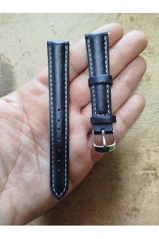 Gogoey Deri Kordon Saat Kayışı Siyah 16 Mm Dks16 Siyah