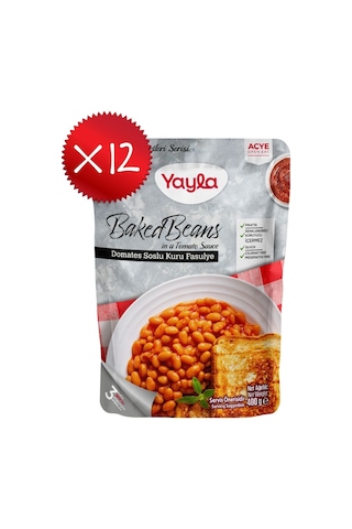 Yayla Yemek Hazır Baked Beans Domates Soslu Kuru Fasulye 400 G X12 Yayla Yemek Hazır Baked Beans Domates Soslu Kuru Fasulye 400 G X12