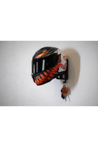 Motosiklet Kask Duvar Askısı Anahtarlıklı Kask Tutucu