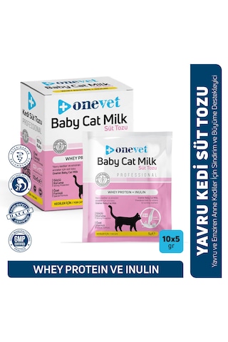 Onevet Yavru Kedi Süt Tozu Büyüme Destekleyici Şase 10x5 Gr