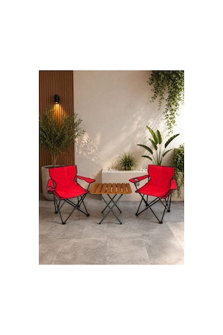 H-a Craft Piknik Seti Katlanabilir Kamp Sandalyeli Masa Seti 2+1 Kırmızı Kırmızı H-a Craft Piknik Seti Katlanabilir Kamp Sandalyeli Masa Seti 2+1 Kırmızı Kırmızı