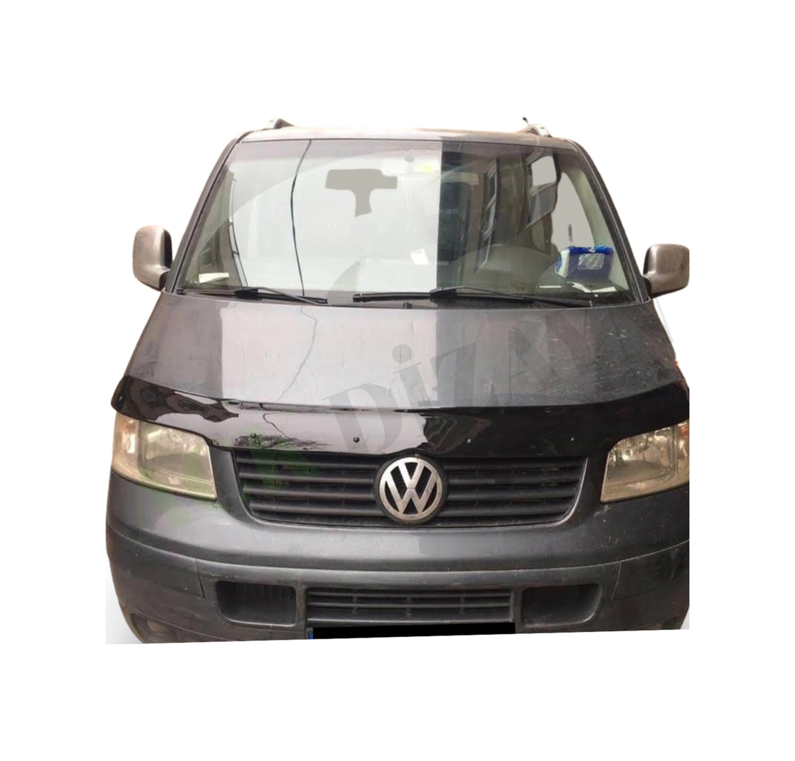 Volkswagen Transporter T5 2003-2009 Araca Özel Kaput Rüzgarlığı A+ Pianoblack 4mm