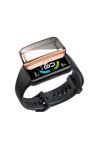 Huawei Band 6 Mkst Watch Gard 09 Koruyucu Silikon - Gri