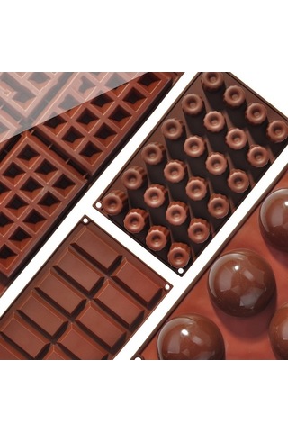 Dancemonkey Pişirme Araçları Kurabiye Çikolatalı Waffle Kek Kalıbı, Yumuşak Kurabiyeli Kahverengi