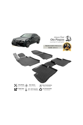 3d Paspas Siyah Mercedes E Serisi W212 2011+