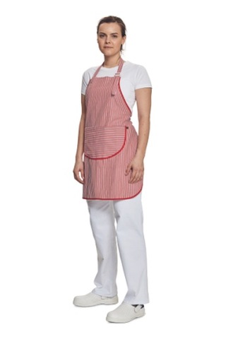 Cerva Venüs Önlük Kırmızı-beyaz