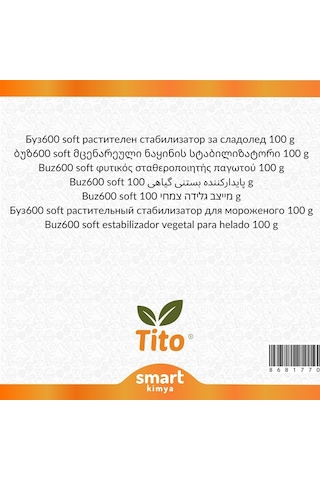 Buz600 Soft Bitkisel Dondurma Stabilizörü 100 G