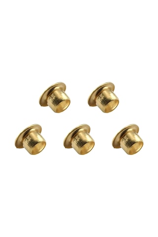 30 Adet Altın Renk 7 Mm Kuş Gözü Kapsül Perçin